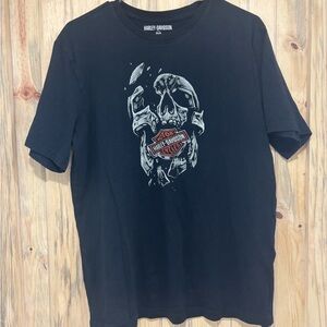 Harley-Davidson Black Skull Graphic Tee